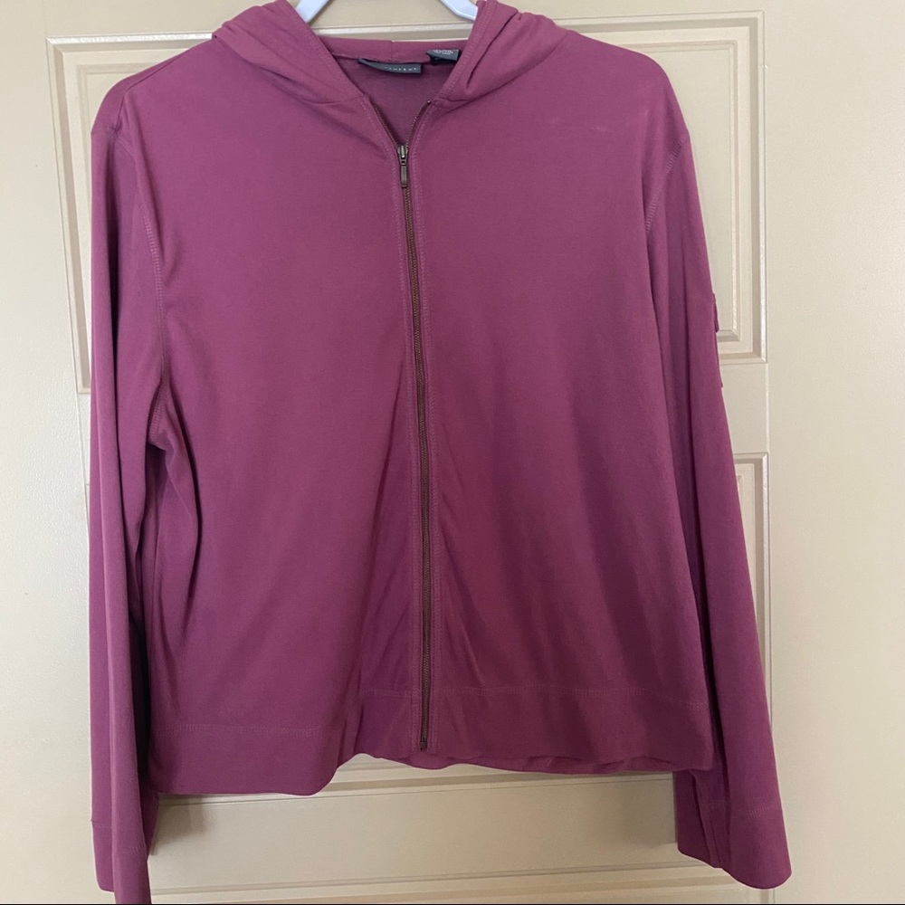 Relativity Zip Up Hoodie, XL, purple
